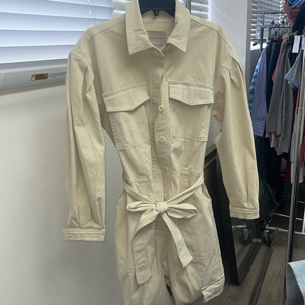 Banana Republic Flightsuit Beige #509699 NEW